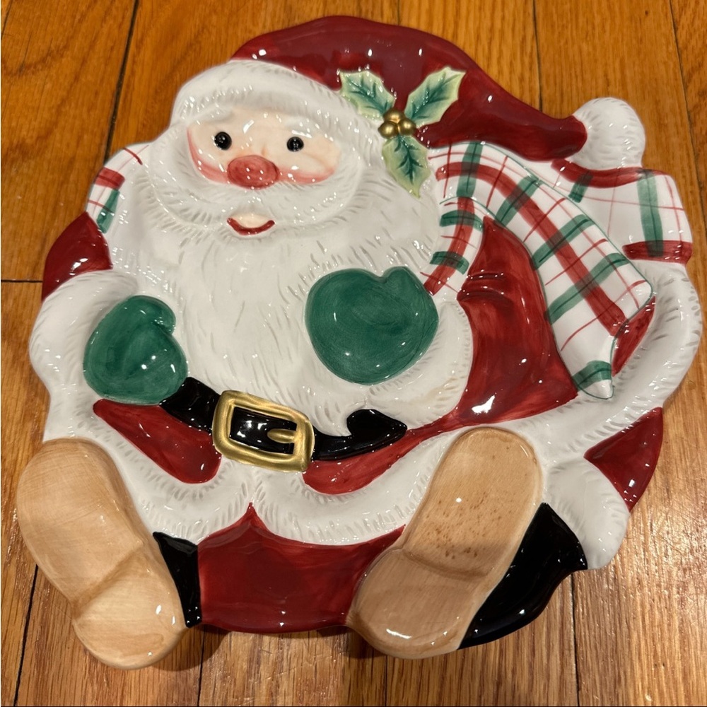 Fitz & Floyd Santa Plate